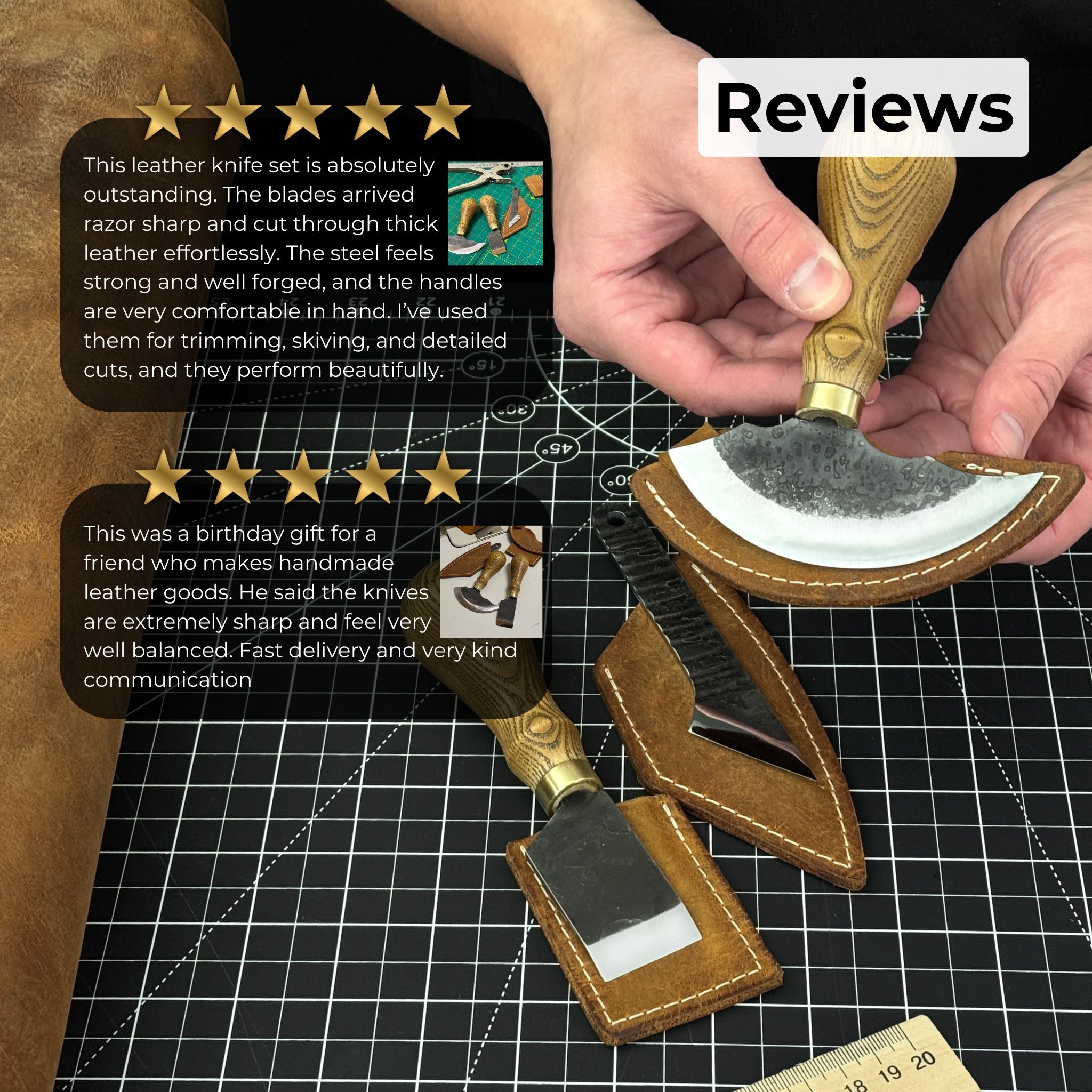 3-Piece Leatherworking Tool Set - Image 10