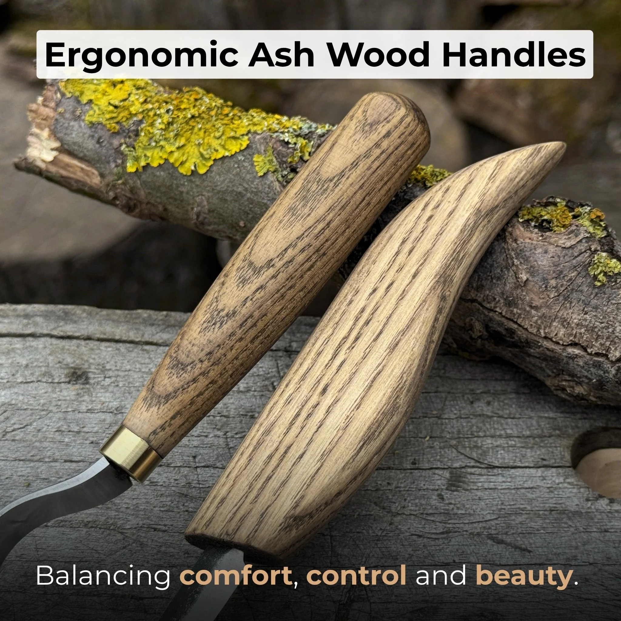 3-Piece Spoon Carving Set – Whittling Knife, Hook Knife & Sharpening Strop - Image 4