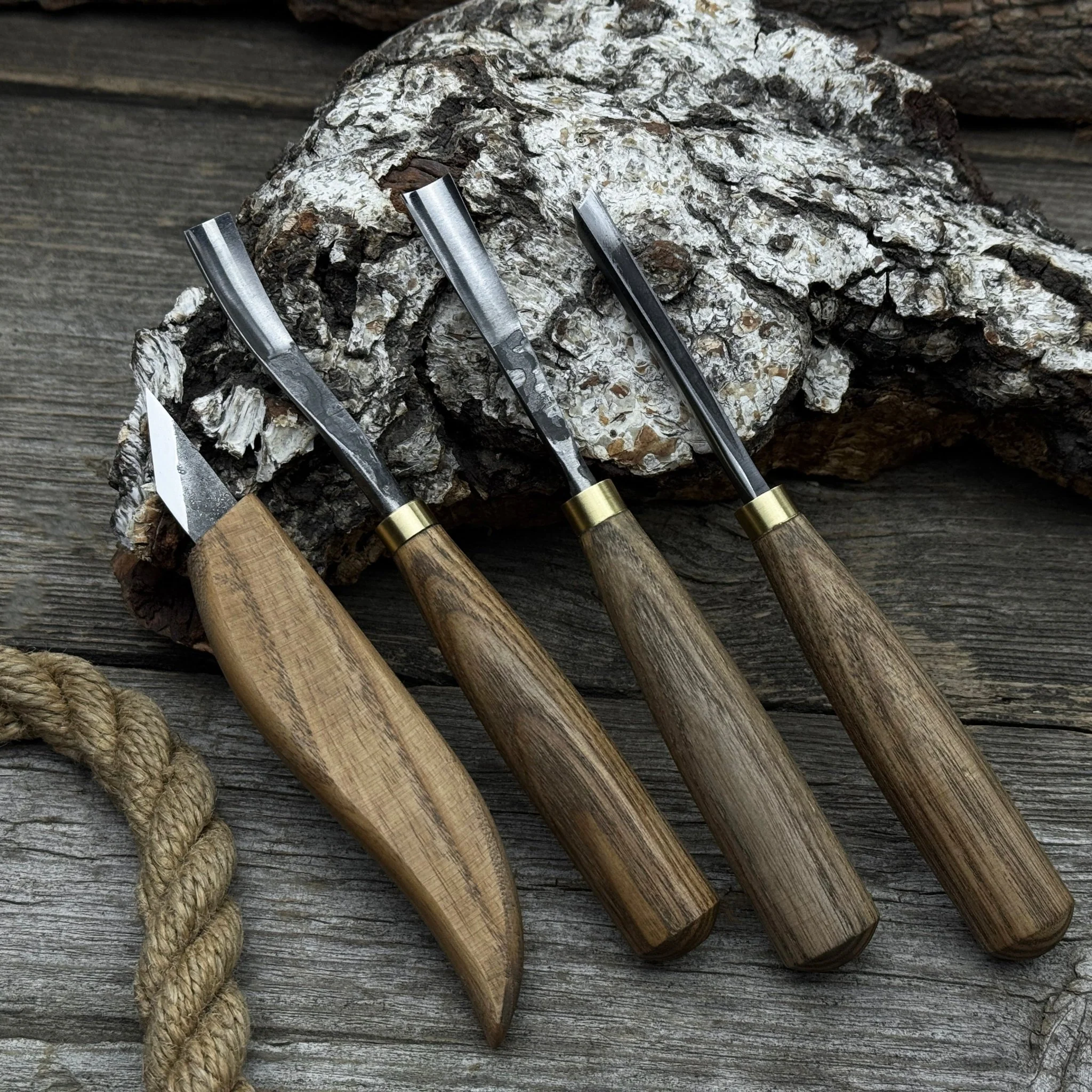 4-Piece Carving Knife, Chisel & Gouge Set - Image 9