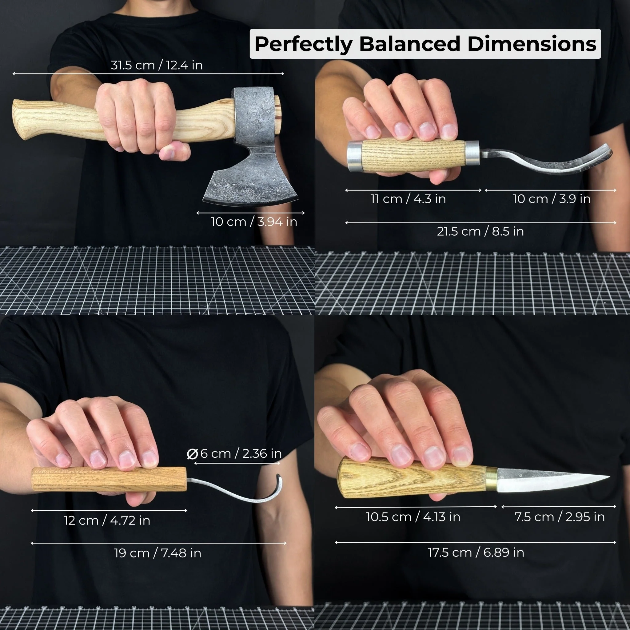 4-Piece Spoon Carving Tool Set - Image 6