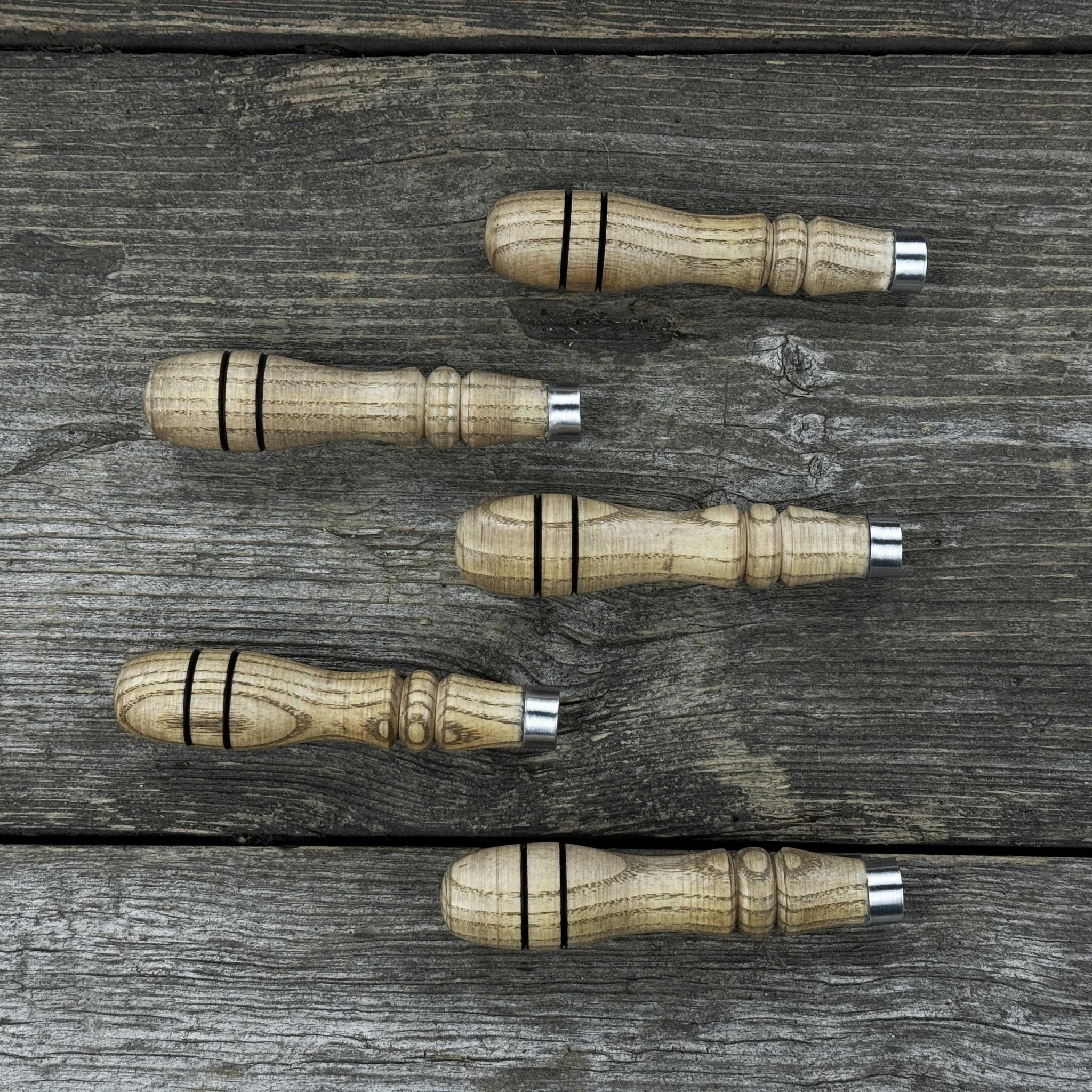 5-Piece Ash Handle Set with Rings - Image 3