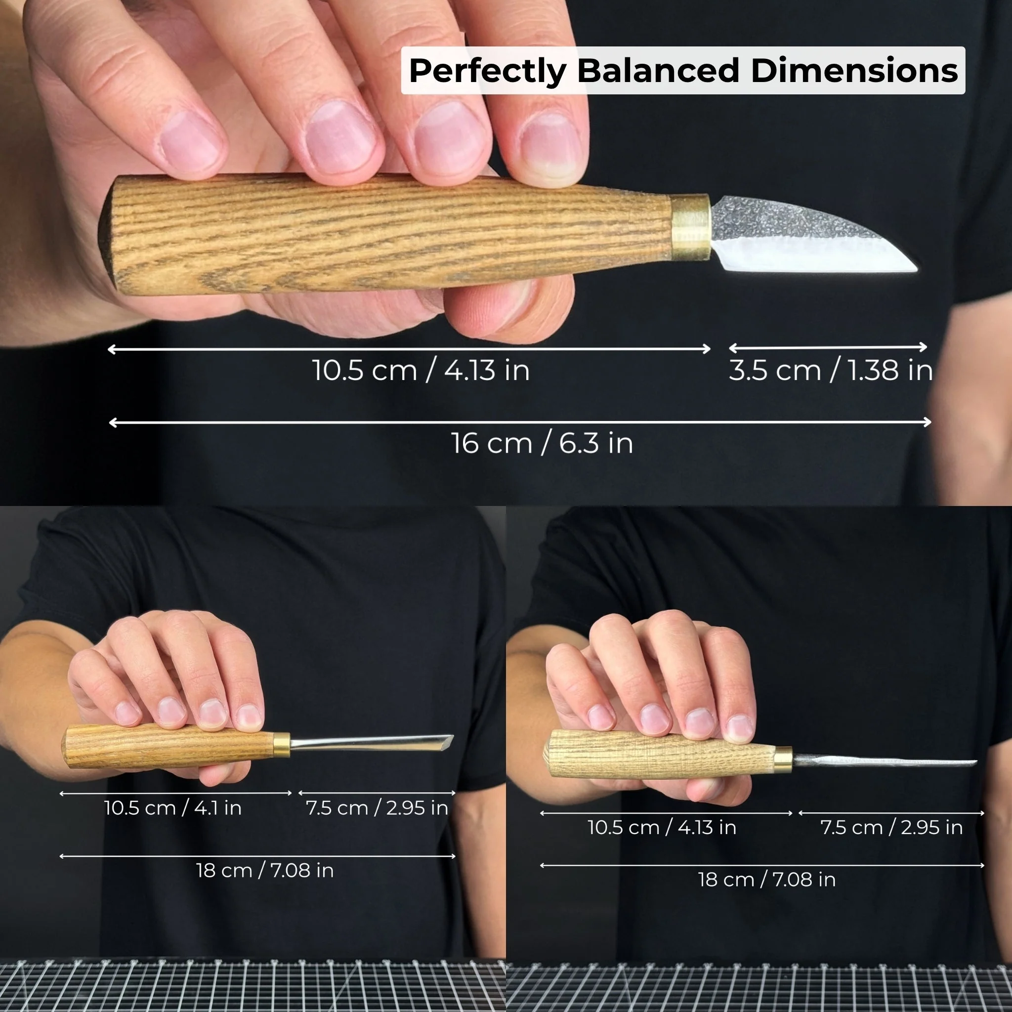 5-Piece Wood Carving Tool Set with Sharpening Board & Leather Case - Image 6