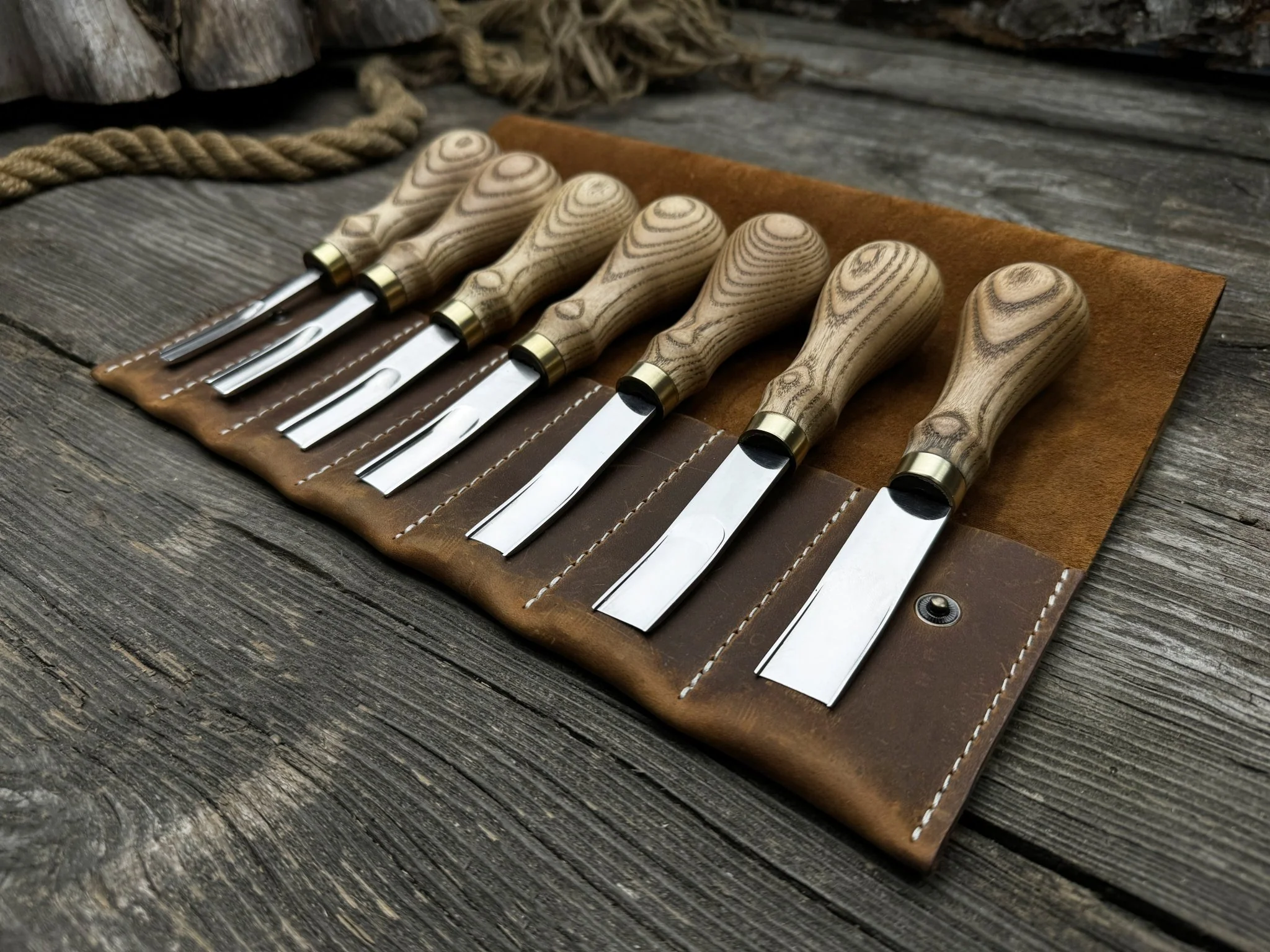 7-Piece Leather Edge Skiver Set - Image 5