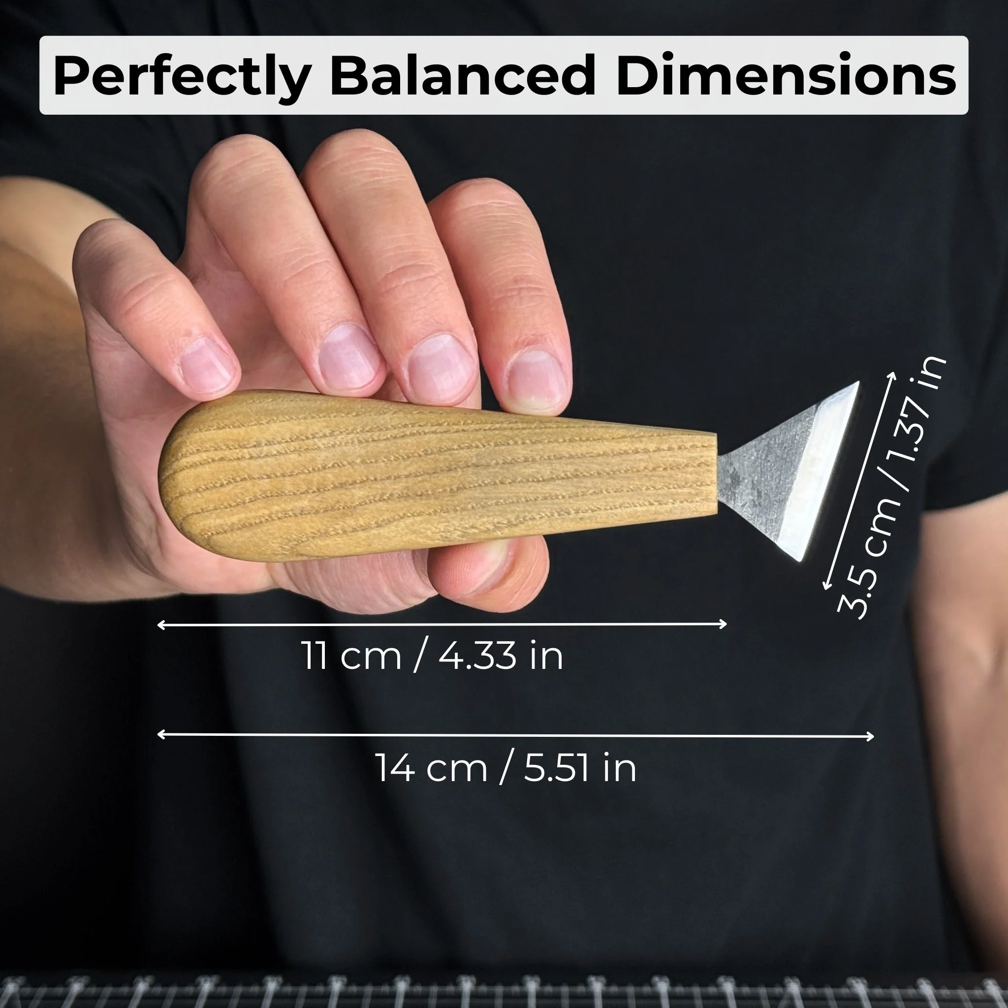 Bevel Edge Carving Knife, 3.5 cm (1.38 inches) - Image 5