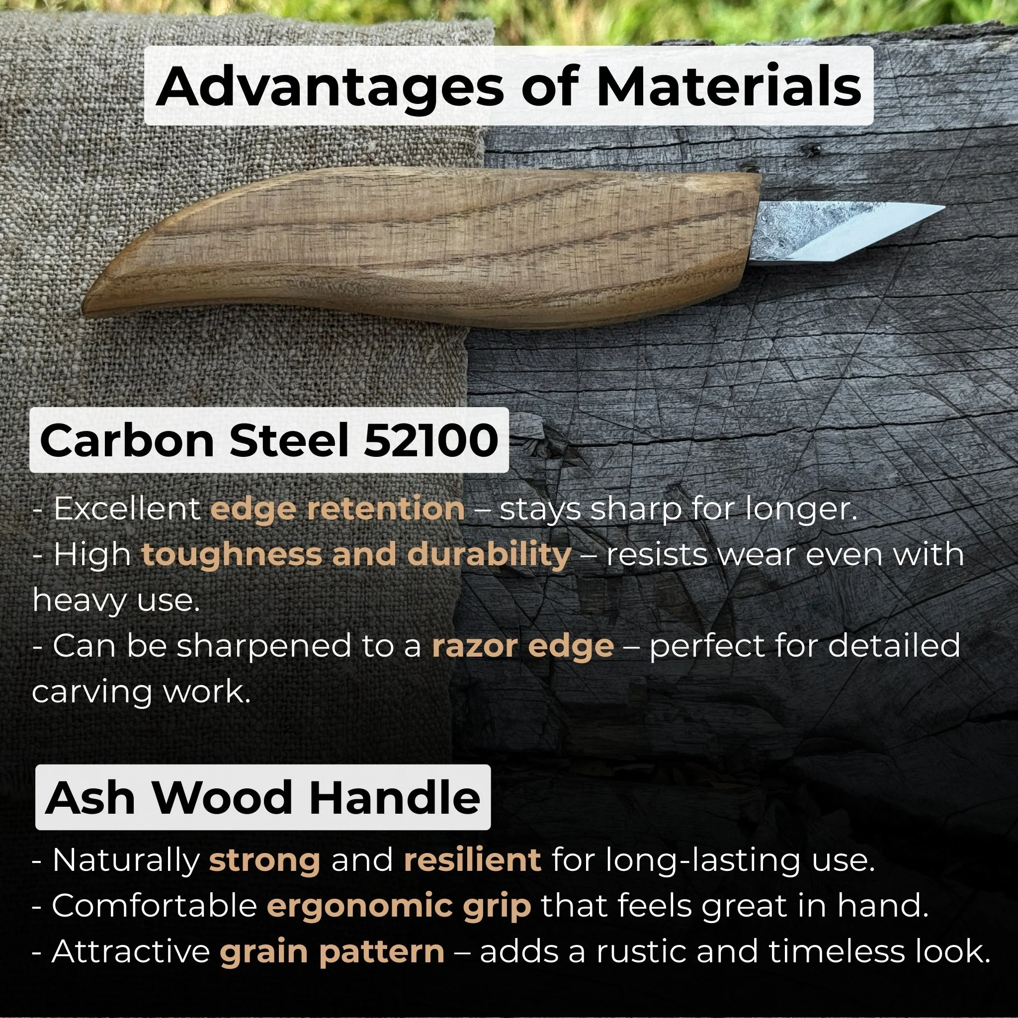 Detail Wood Carving Knife, 2.5 cm (1 inch) - Image 4