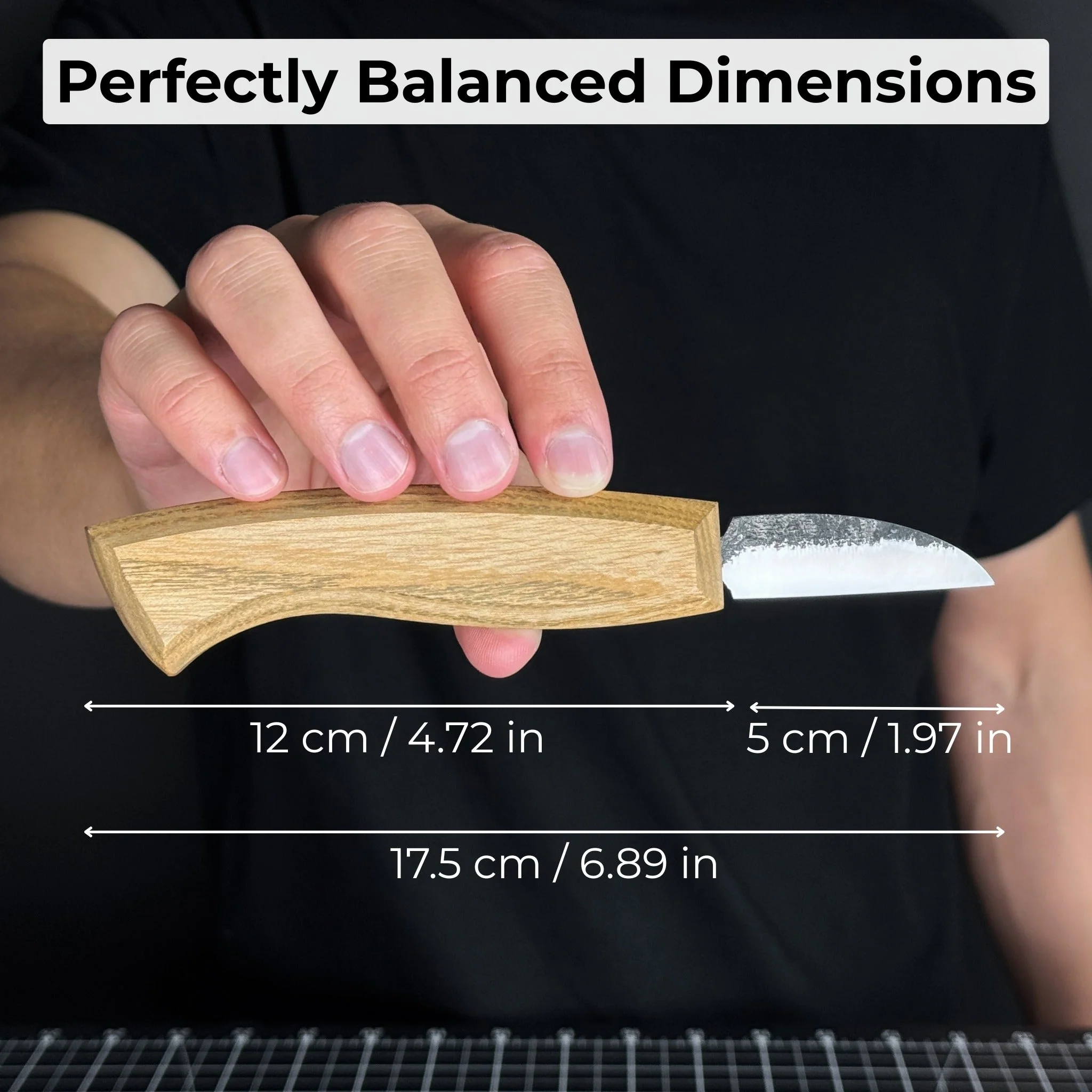 Detail Wood Carving Knife with Leather Sheath, Blade 5 cm (1.97 inches) - Image 5