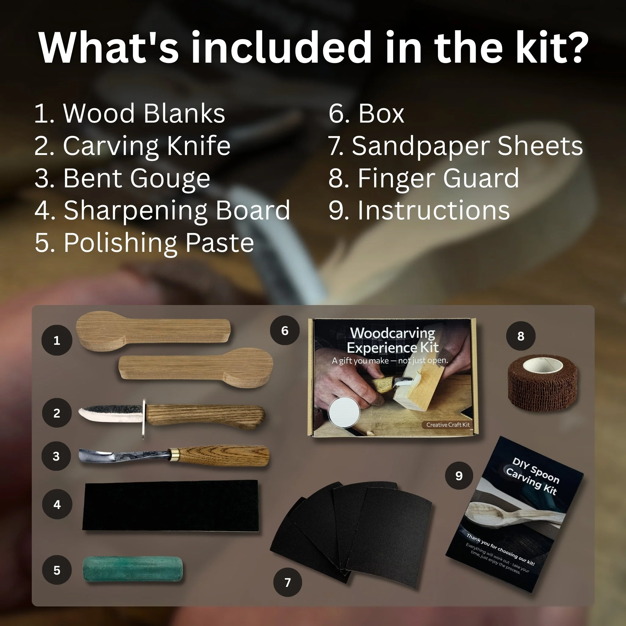 DIY 2-Piece Spoon Carving Kit for Beginners - Image 2