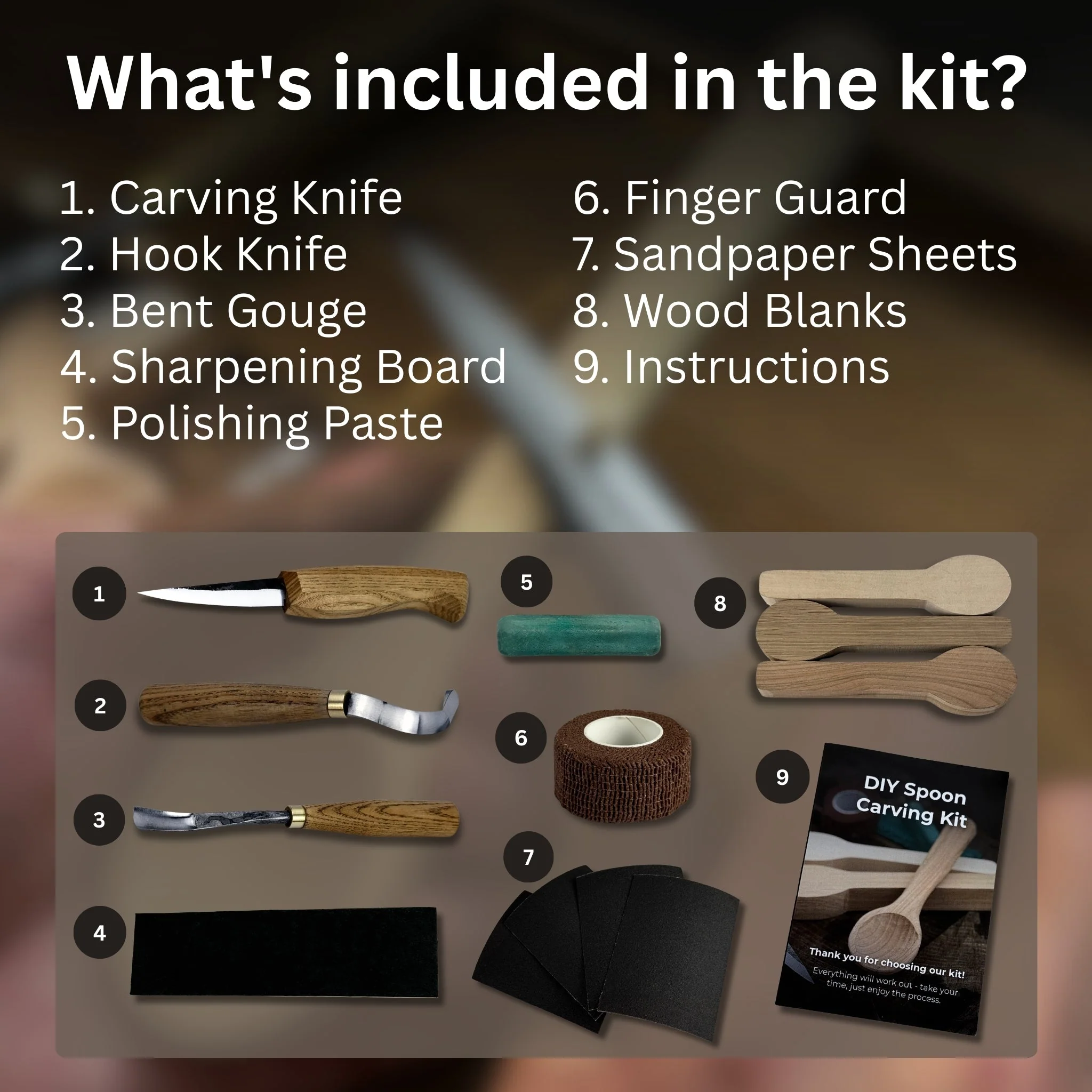DIY 3-Piece Spoon Carving Kit - Image 2