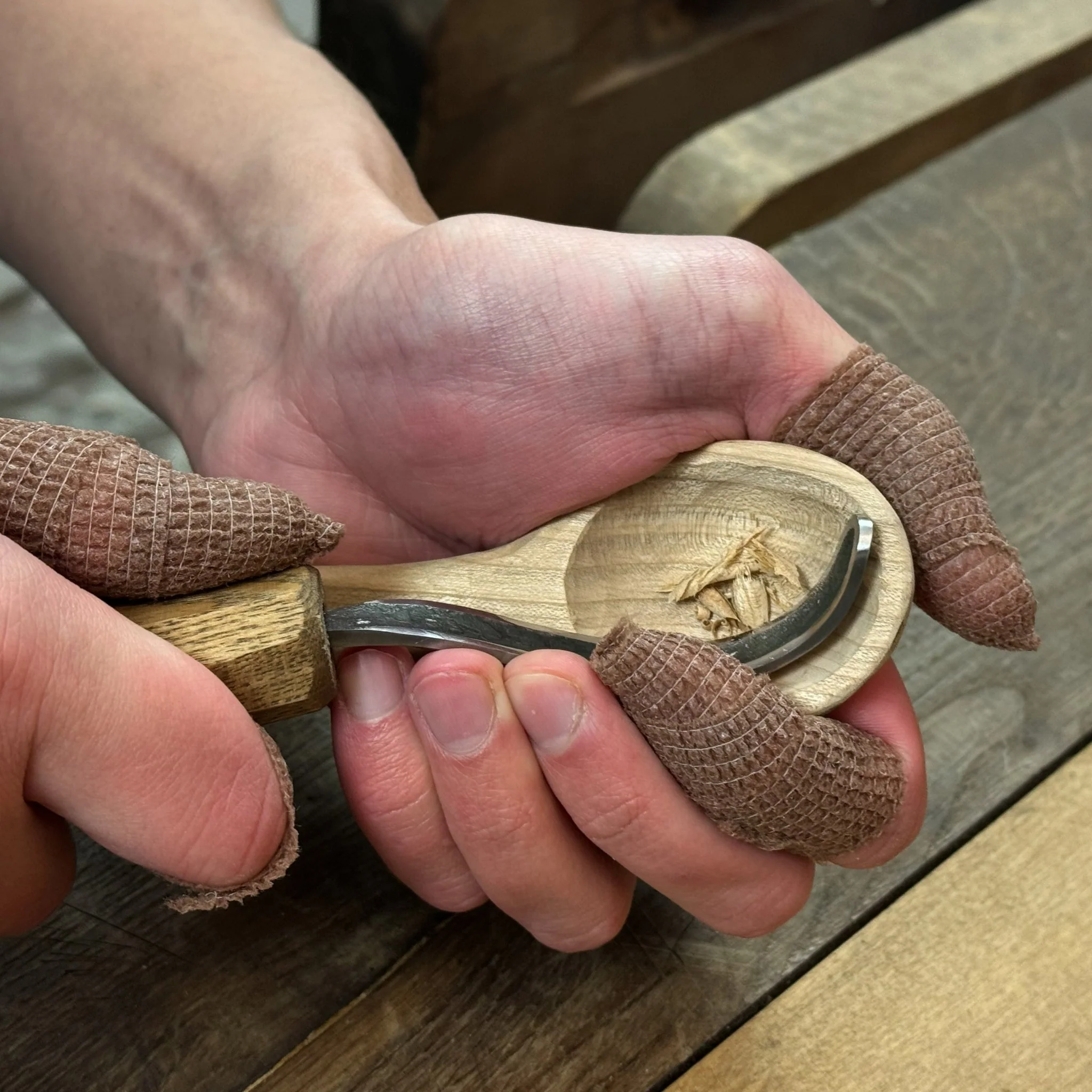 DIY 3-Piece Spoon Carving Kit for Beginners – Linden, Cherry & Oak Wood Blanks - Image 8