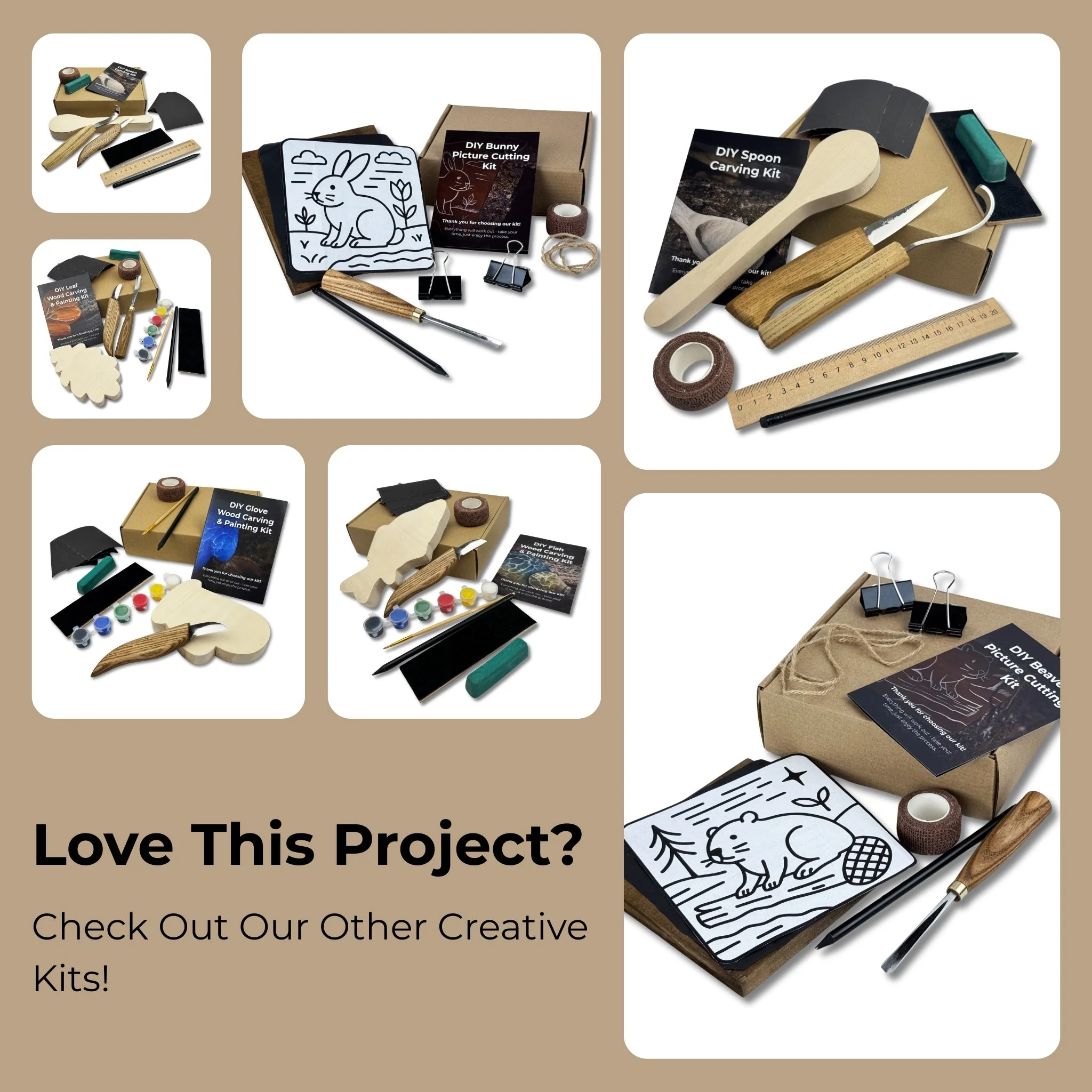 DIY Mushroom Wood Carving & Painting Kit - Image 12