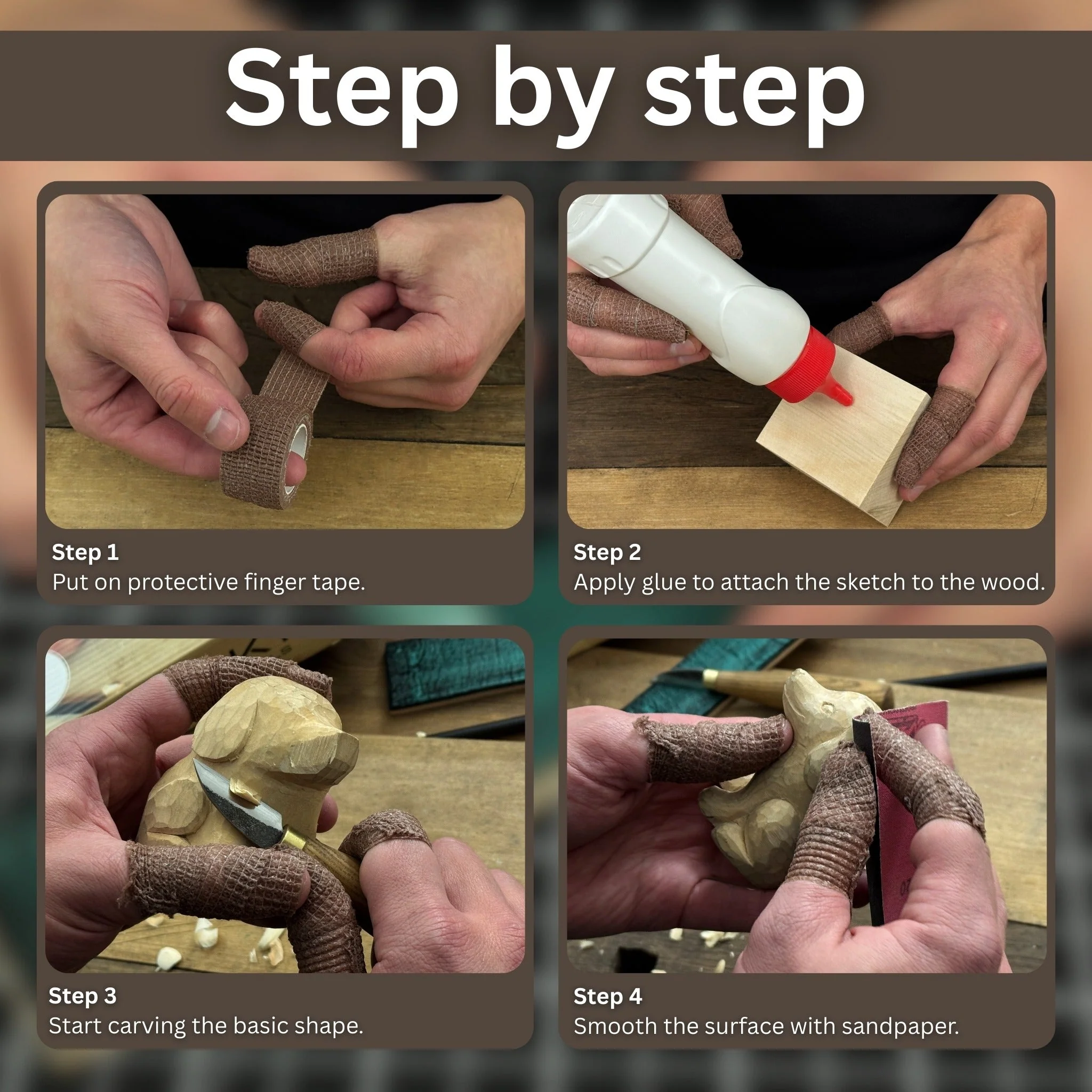 Dog Carving Kit - Complete Starter Whittling Kit for Beginners, Adults, Teens, and Kids - Image 5