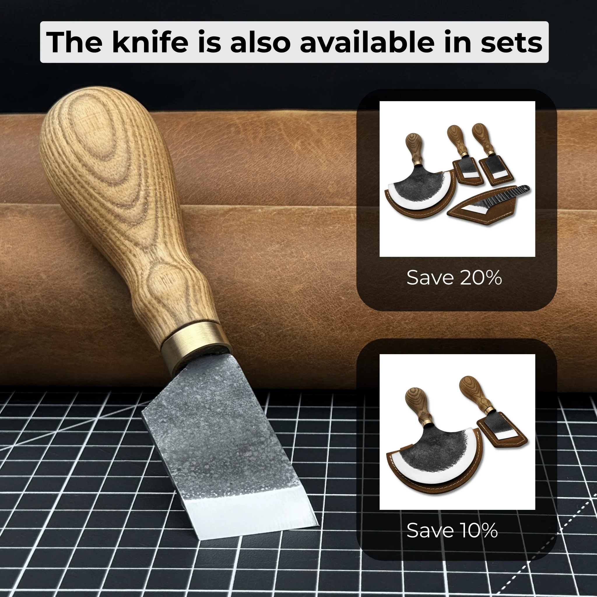 Angled Leather Skiving Knife, 3 cm (1.18 inches) - Image 11