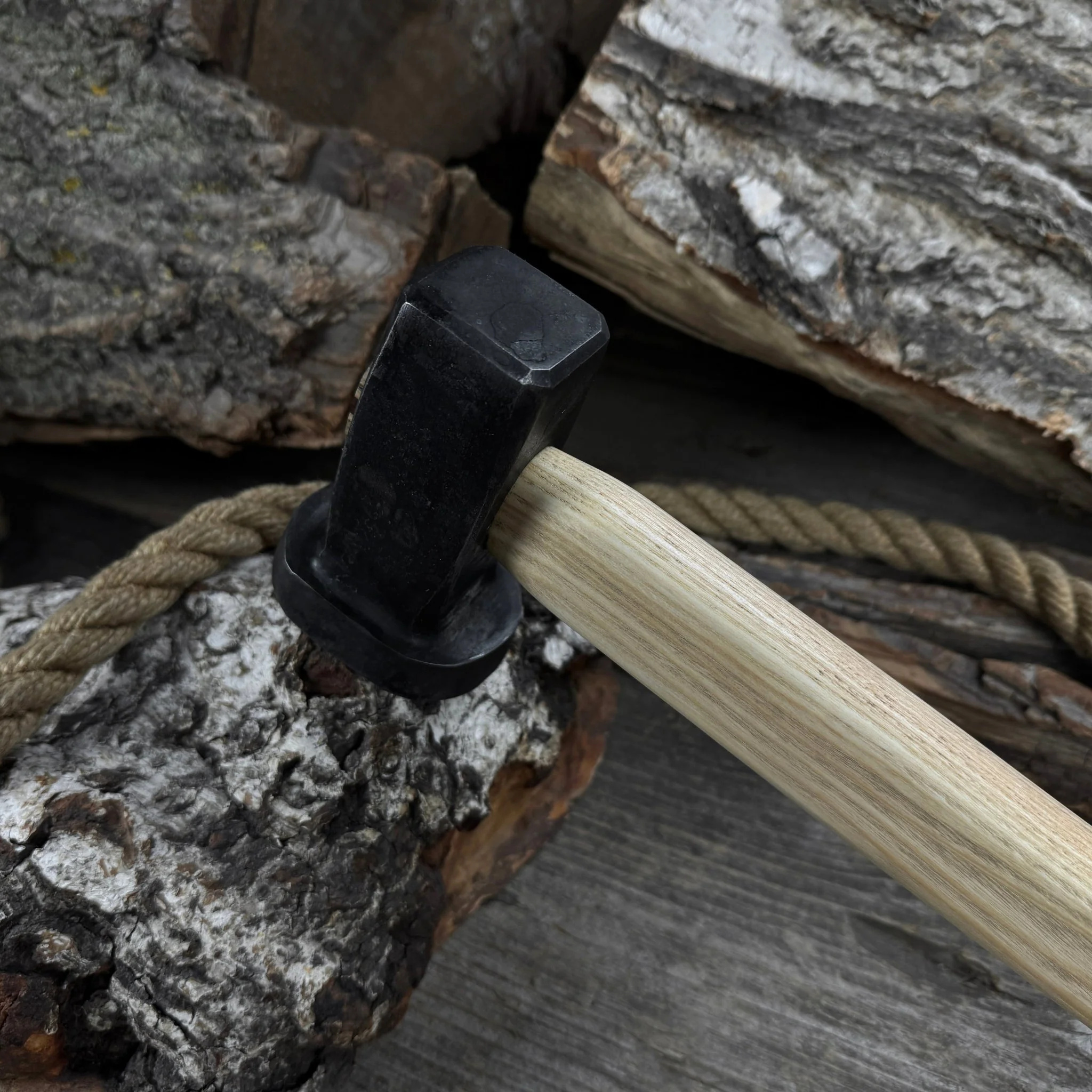 Hand-Forged Double Blacksmith's Hammer, 1.5 kg (3.3 lbs) - Image 9