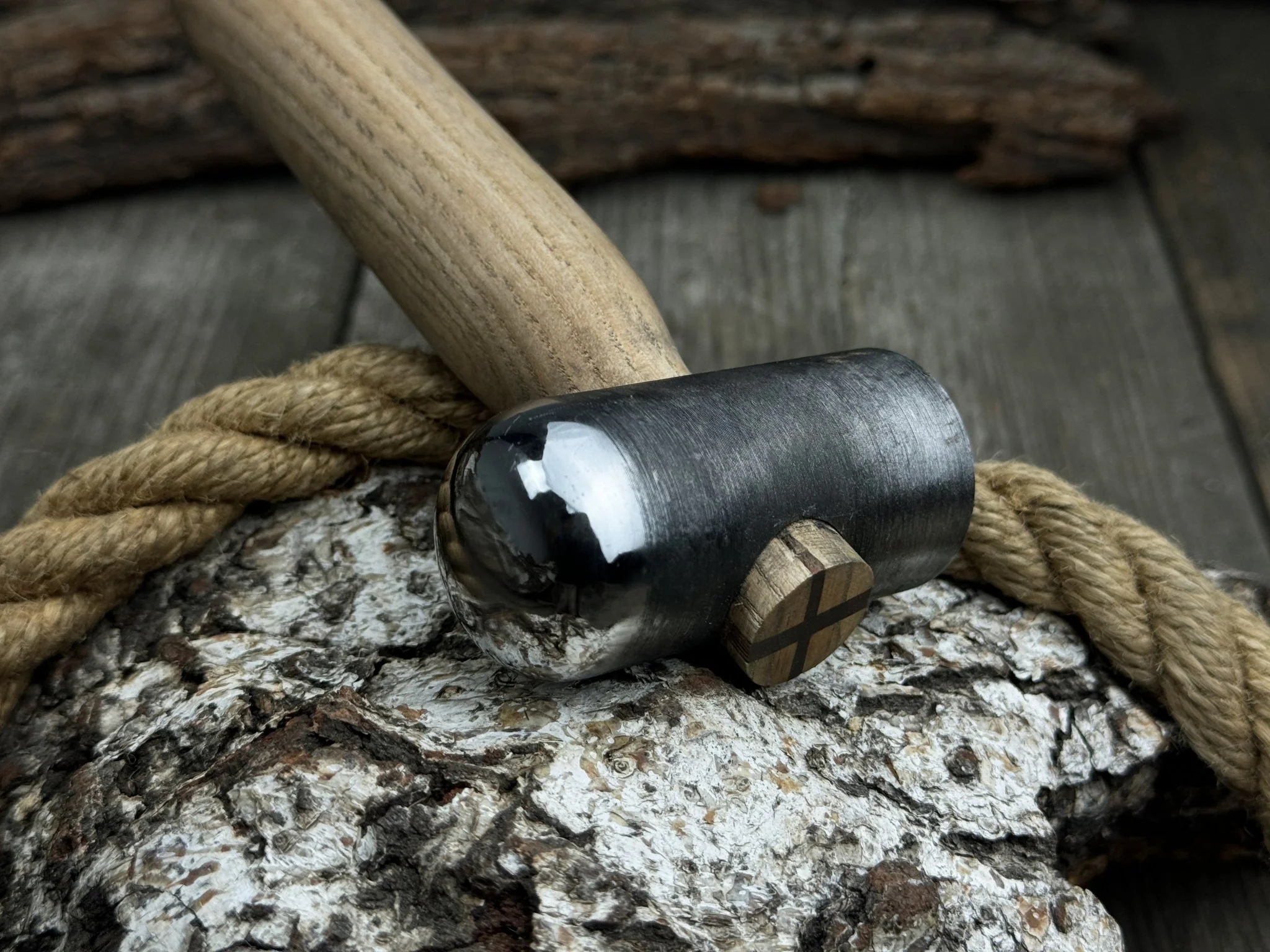 Hand-Forged Leather Hammer, 500 g (17.6 oz) - Image 6