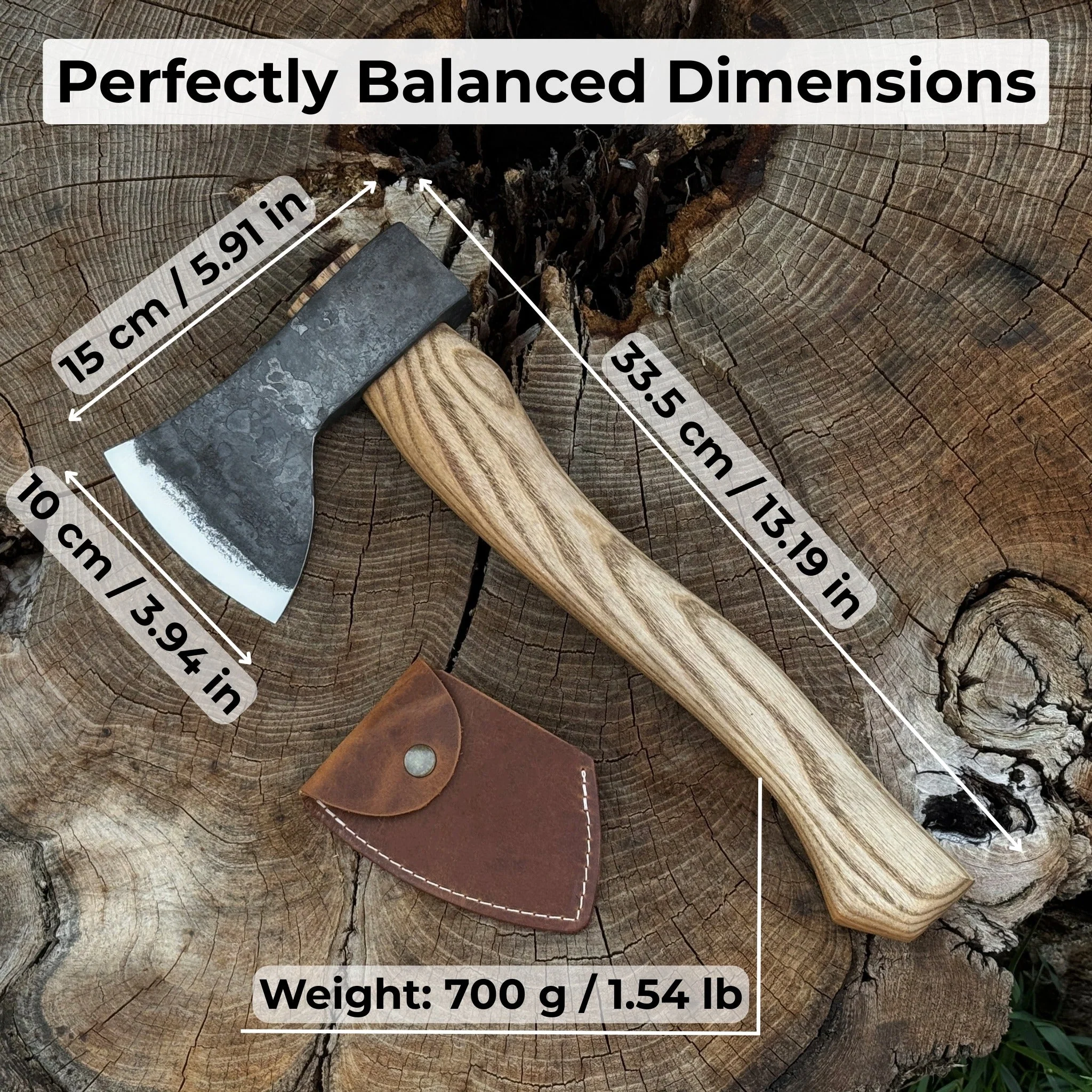 Small Carving Axe, 0.7 kg (1.54 lb) - Image 2