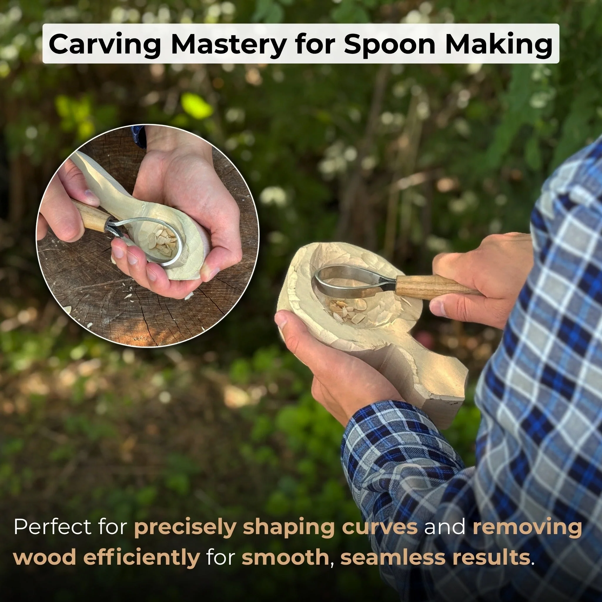 Spoon Carving Scorp Knife, ⌀3.5 cm (1.4 inches) - Image 7