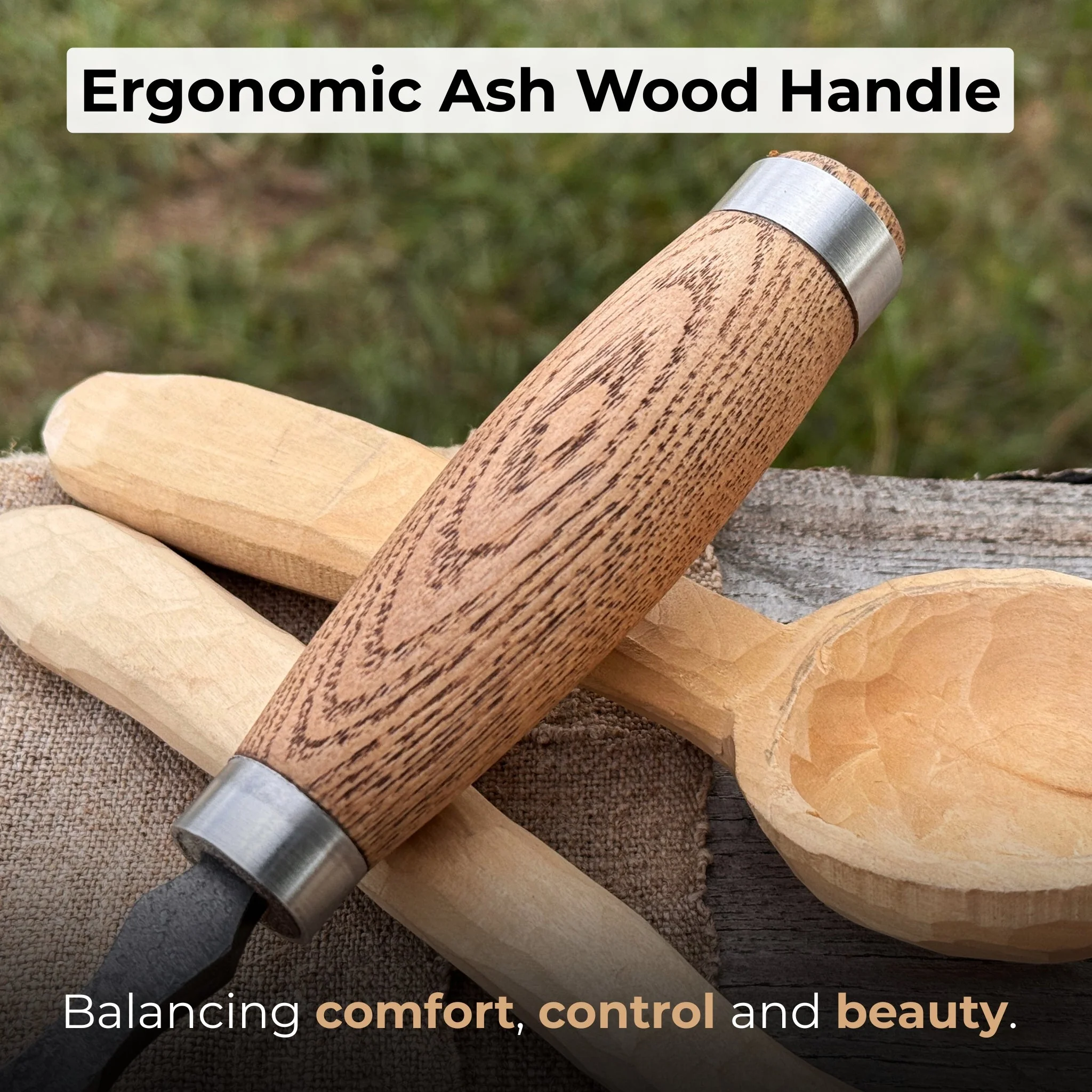 Straight Gouge (Rounded Chisel), 10 - 45 mm (0.4 - 1.8 inches) - Image 3