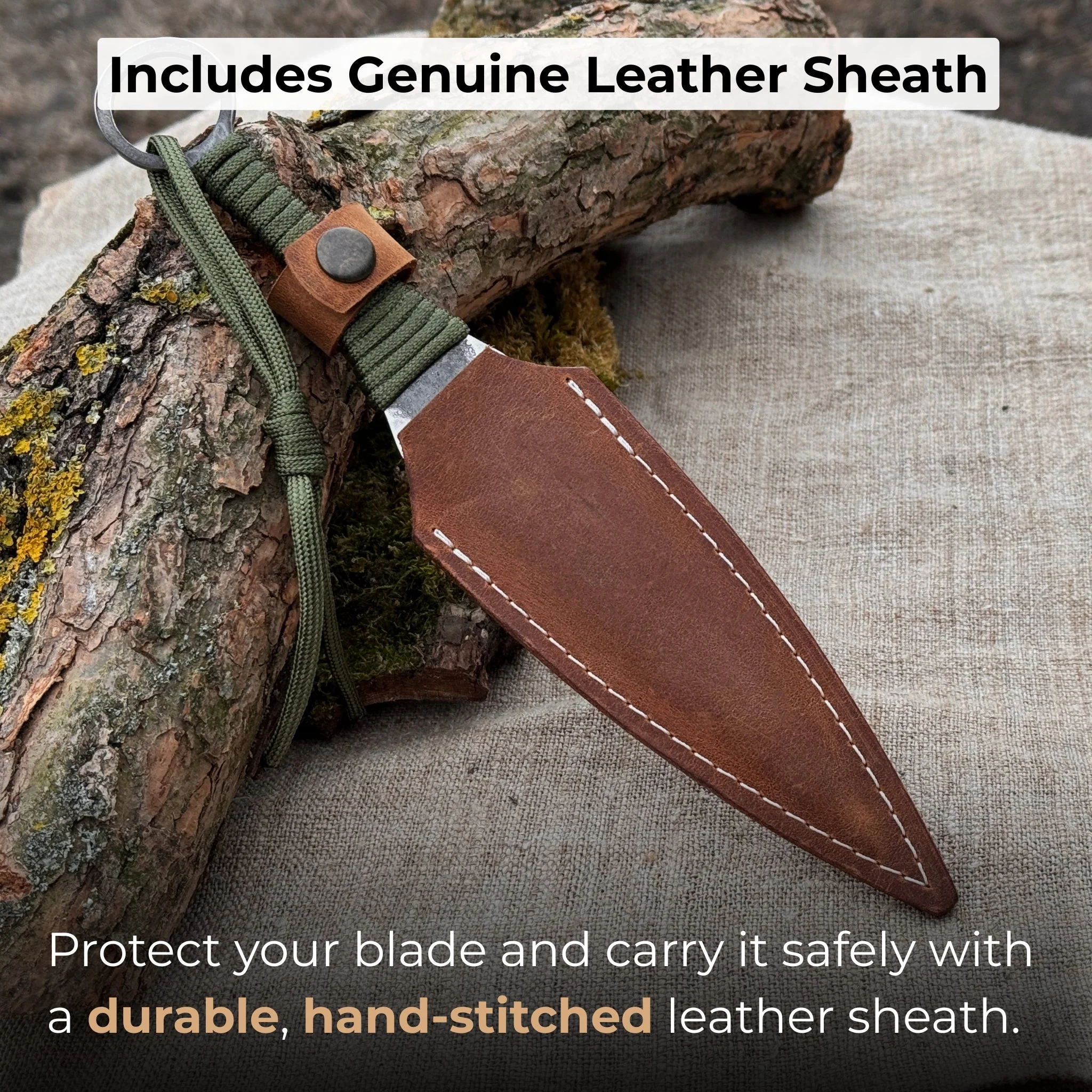 Hand-Forged Throwing Knife, 23 cm (9 inches) - Image 4