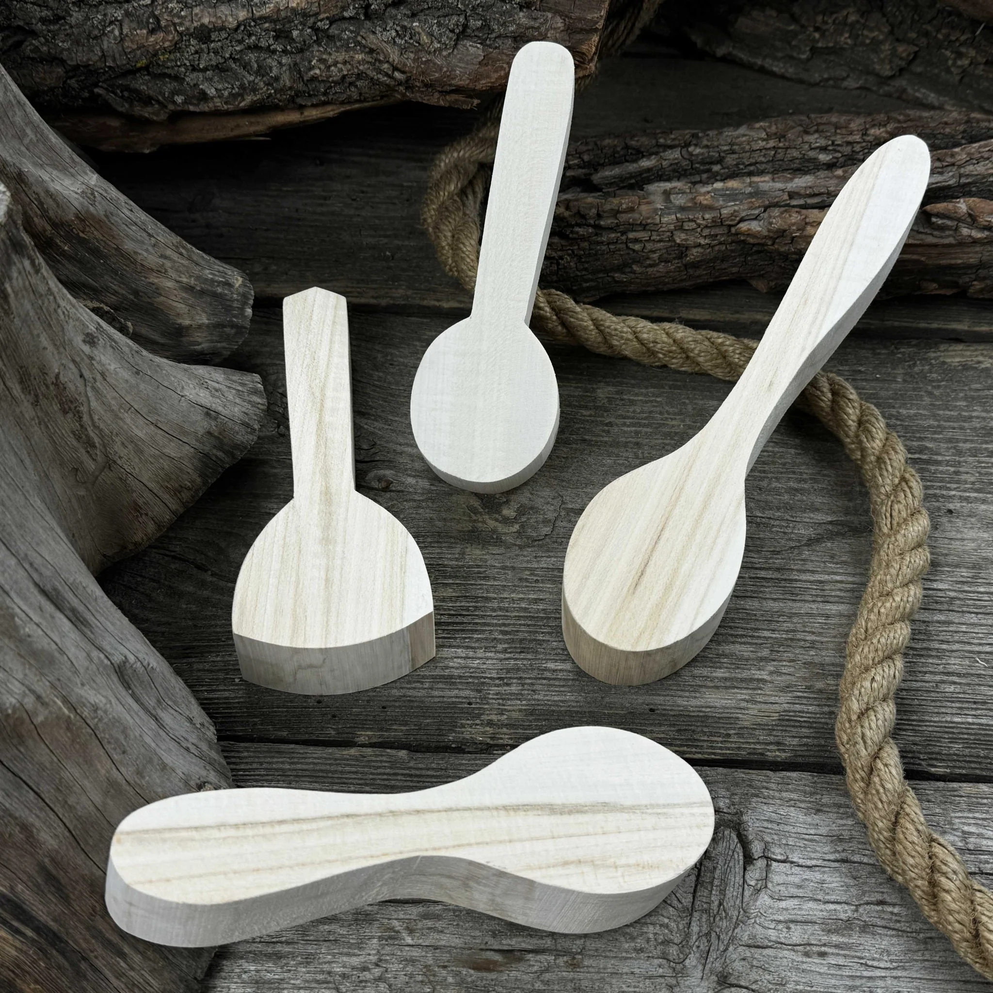 Set of 12 Linden Wood Spoon Carving Blanks - Image 3
