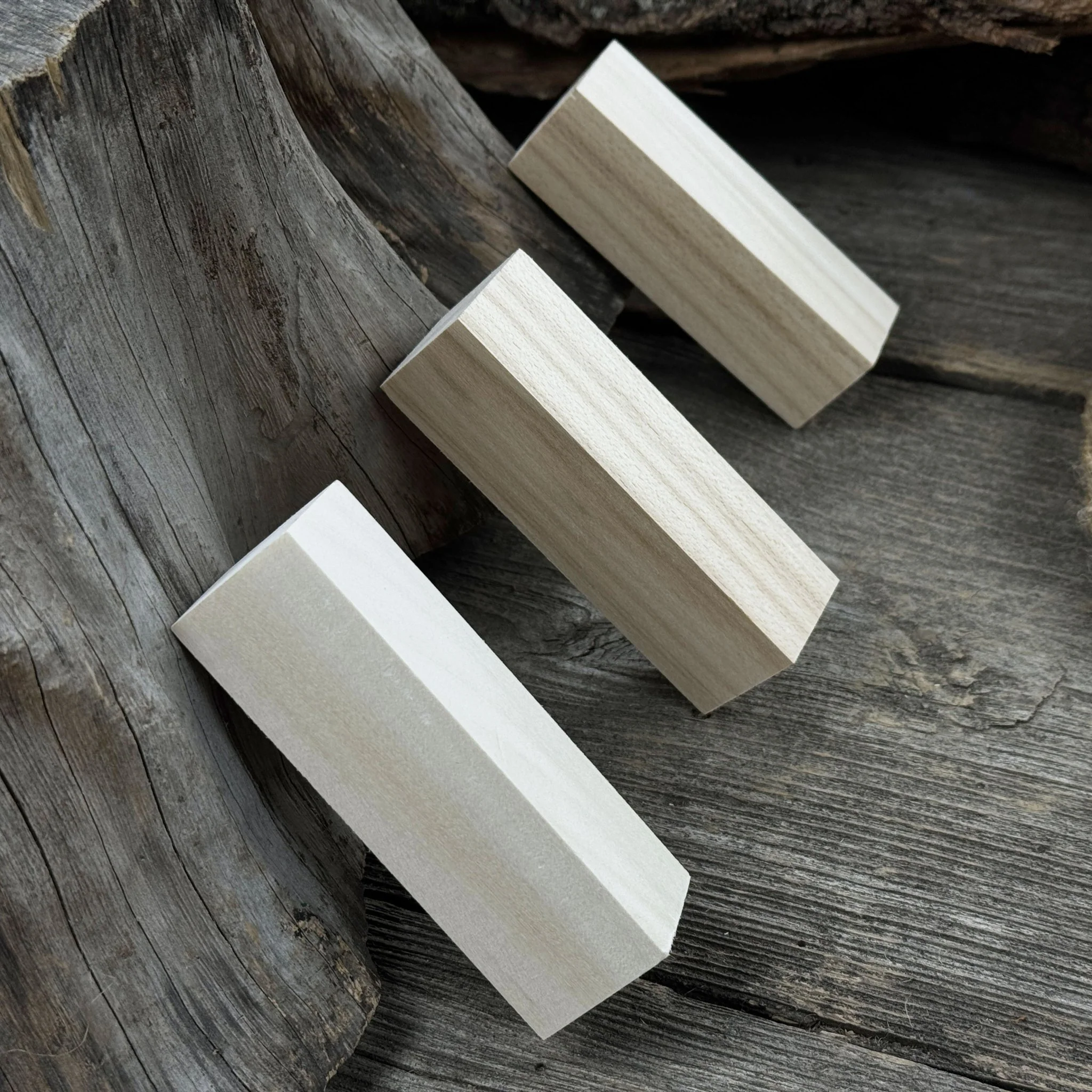 Set of 6 Medium Rectangular Linden Wood Carving Blanks - Image 3