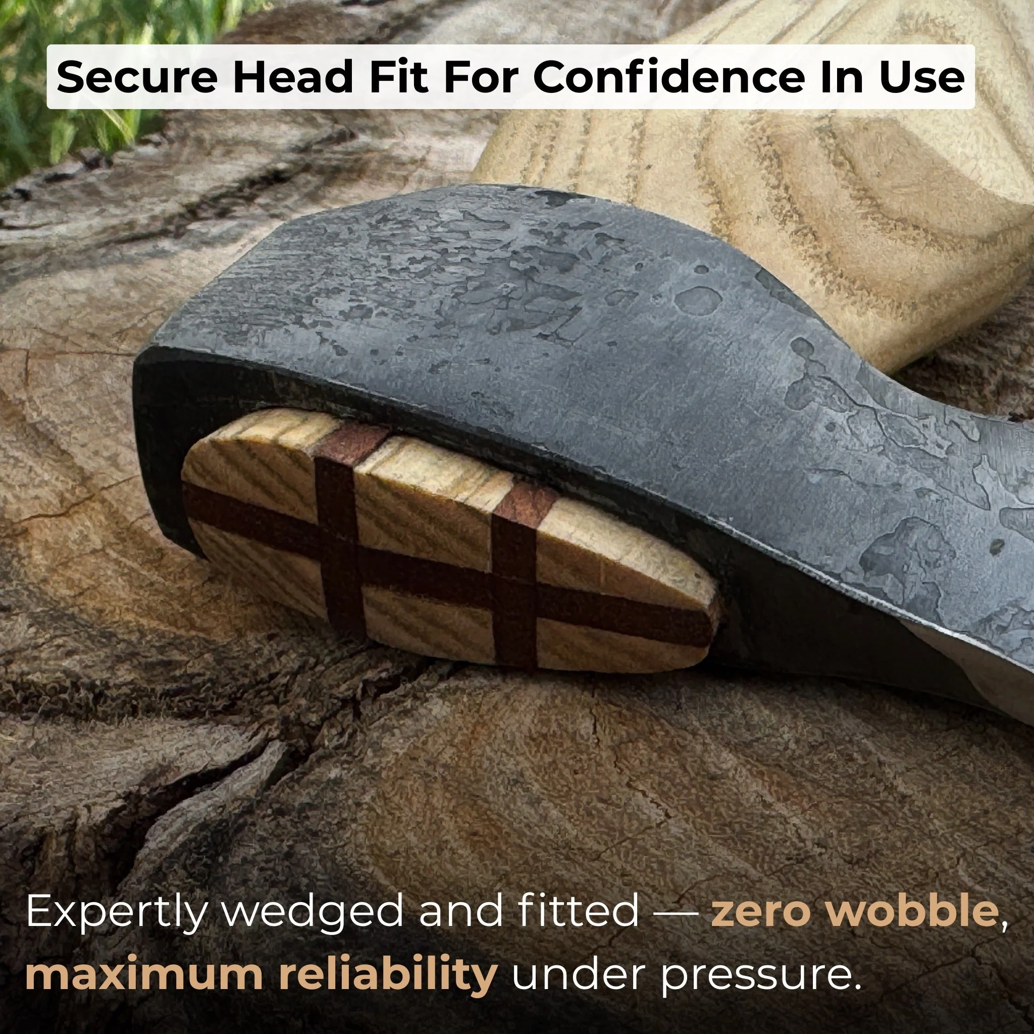 Small Carving Axe with Leather Sheath, 0.47 kg (1 lb) - Image 6