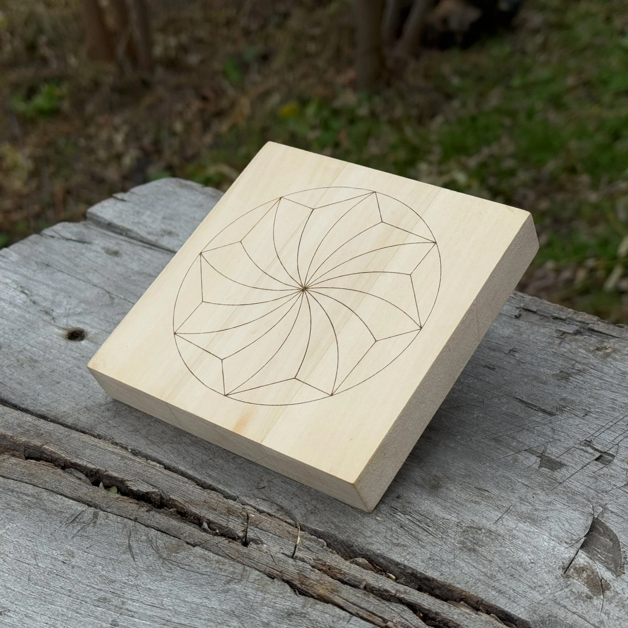 Small Linden Wood Carving Board with Pre-Drawn Pattern - Image 11