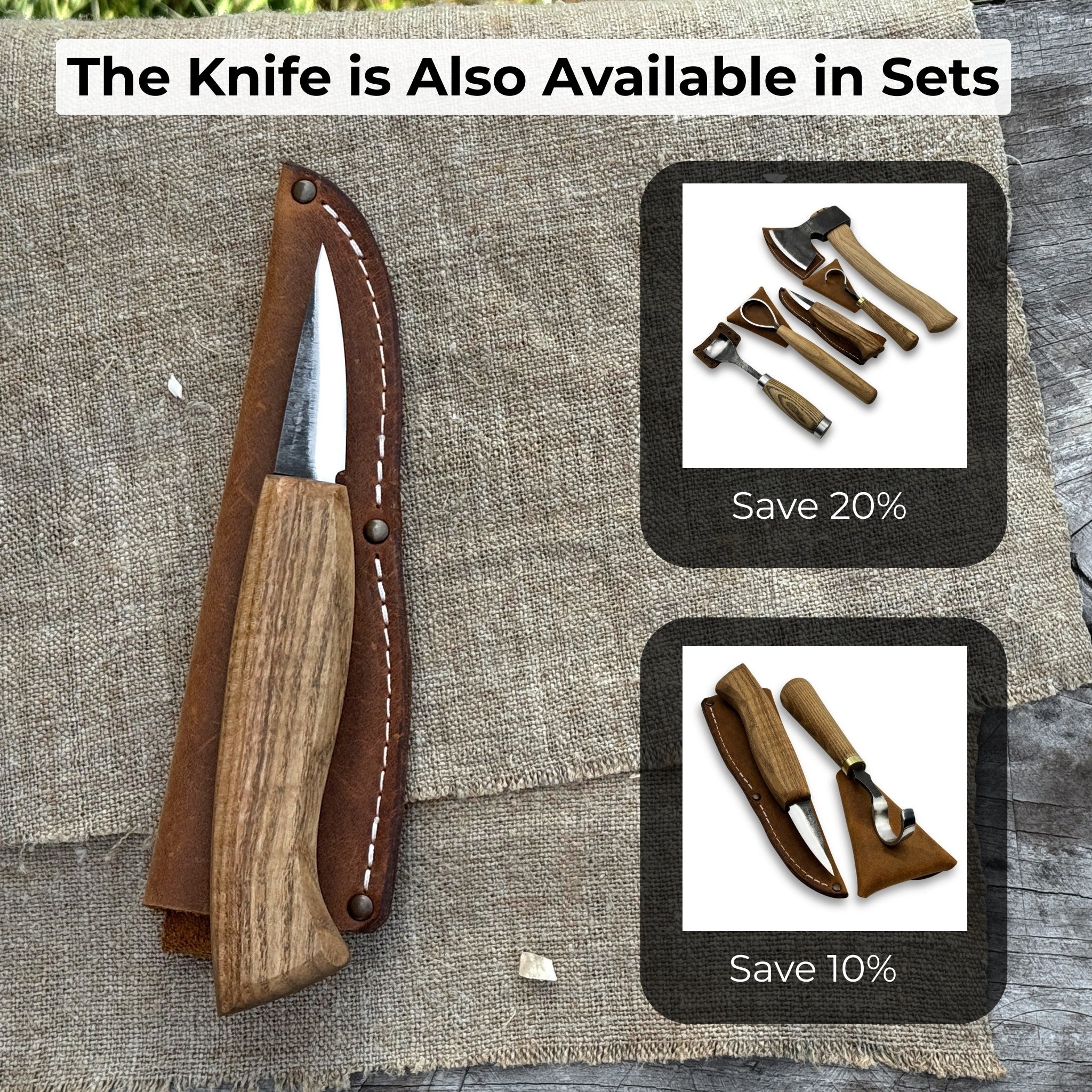 Small Sloyd Carving Knife, 5.5 cm (2.16 inches) - Image 11