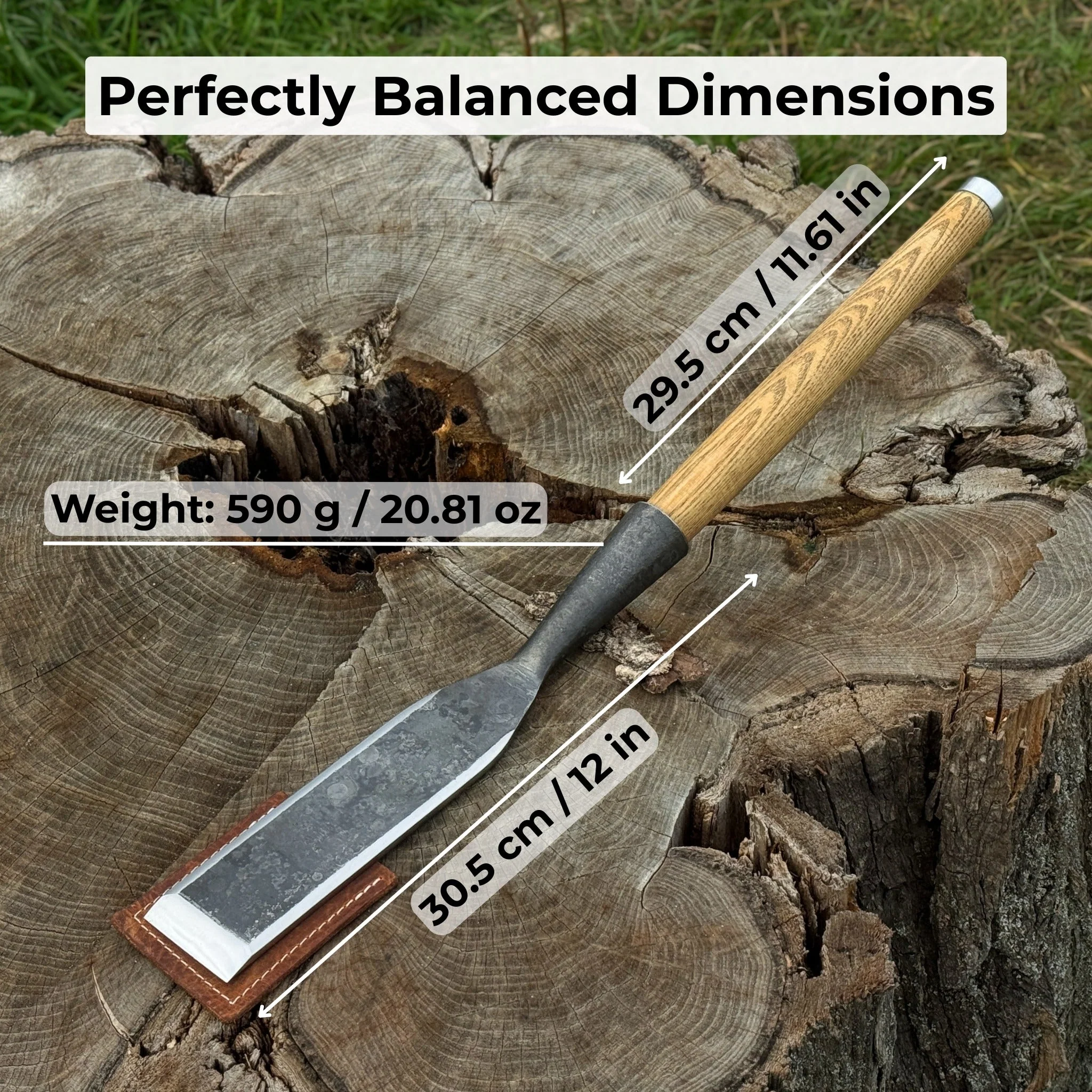 Timber Slick Chisel for Woodworking – 20 to 100 mm (0.8–3.9 Inches) - Image 5